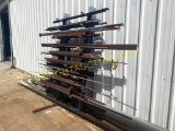 STEEL RACK W/SCRAP STEEL