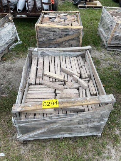 (2) CRATES OF DECORATIVE STONE