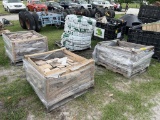 (3) CRATES OF DECORATIVE STONE