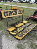 (4) OVERSIZED LOAD SIGNS