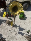 Metal Yellow Flower Art