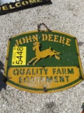 John Deere Metal Sign