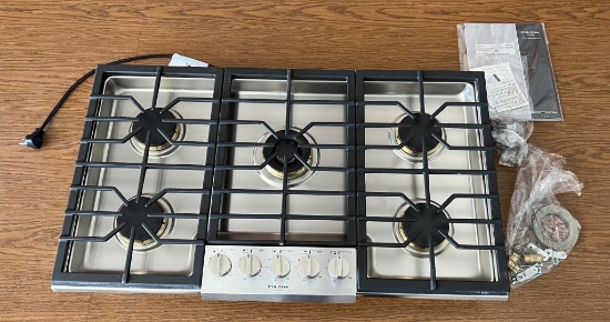 NEW FULGOR MILANO 5 BURNER GAS STOVETOP