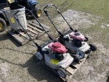 (2) HONDA GAS PUSH MOWERS