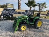 JOHN DEERE 3025E TRACTOR W/K