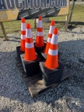 (50) NEW PVC SAFETY TRAFFIC CONES