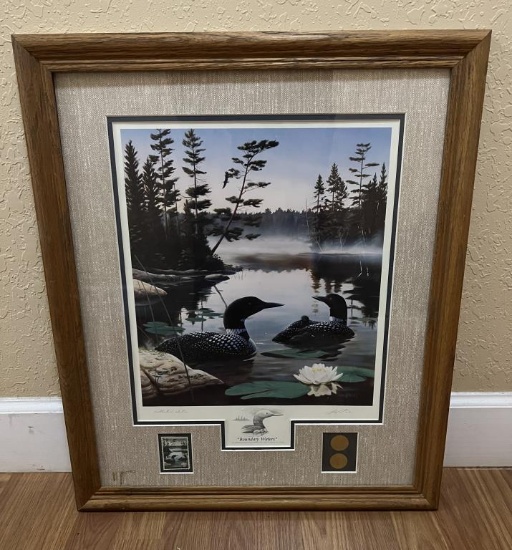 1990 LEO STANS “BOUNDARY WATERS” LIMITED PRINT