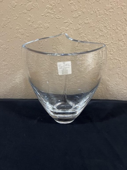 CRYSTAL CLEAR BRAND VASE MADE IN POLAND