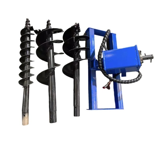 NEW AGROTK QUICK ATTACH AUGER W/3 BITS Heavy Construction Equipment