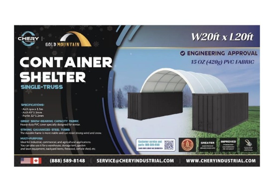 NEW 20x20FT CONTAINER SHELTER
