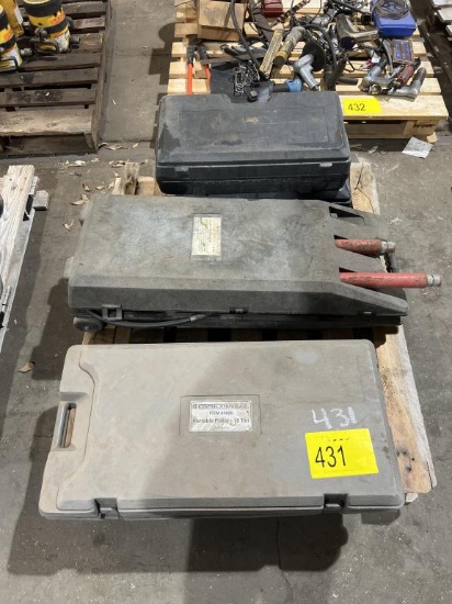PALLET OF 10 TON PULLER & PORTA POWERS
