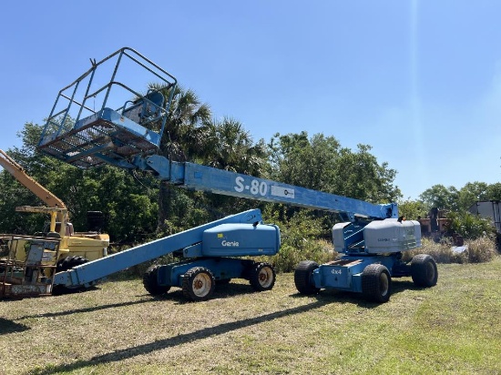 2008 GENIE S-80 4x4 TELESCOPIC BOOM LIFT