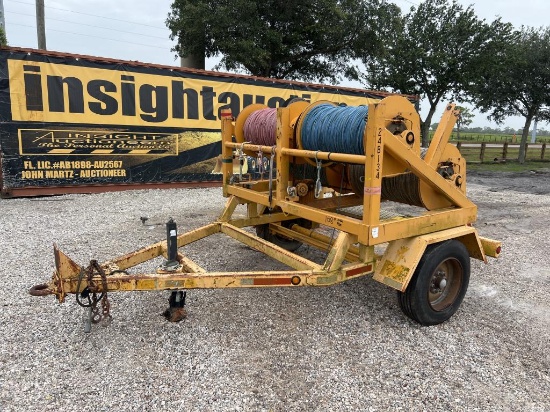 TSE 2501 4 DRUM PULLER TRAILER