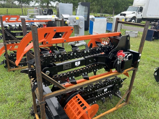 NEW GIYI HYDRAULIC SKIDSTEER TRENCHER