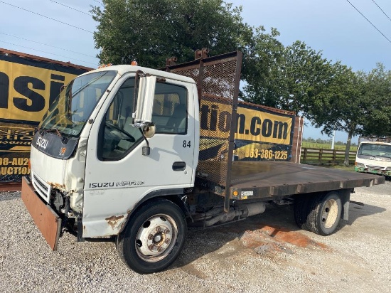 2000 Isuzu Npr Hd Flatbed Truck W/t R/k
