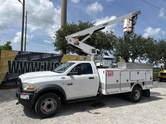 2012 Ram 4500 Diesel Bucket Truck W/t R/k
