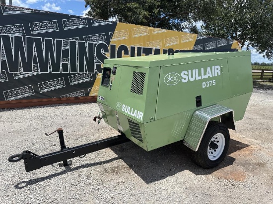 Sullair D375 Diesel Air Compressor Towable