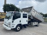 2015 Isuzu Npr Hd Diesel Dump Truck W/t R/k
