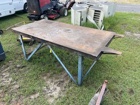 4x8ft Heavy Duty Steel Shop Table