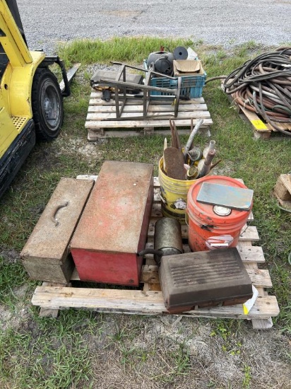 (2) PALLETS OF MISC SHOP ITEMS