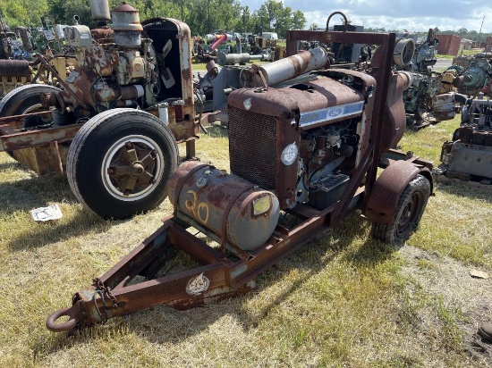 GORMAN RUPP 6 CYLINDER TOWABLE PUMP