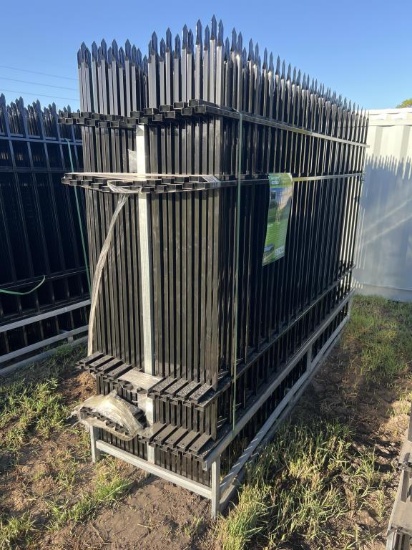UNUSED HURRICANE 10FT IRON SITE FENCE
