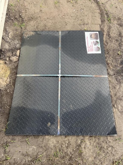 (20) 3x4FT BLACK STEEL DIAMOND PLATE SHEETS