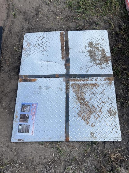 (20) GALVANIZED STEEL DIAMOND PLATE SHEETS