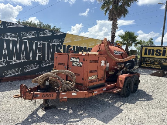 2013 Ditch Witch Fx30 Vacuum Excavator Trailer
