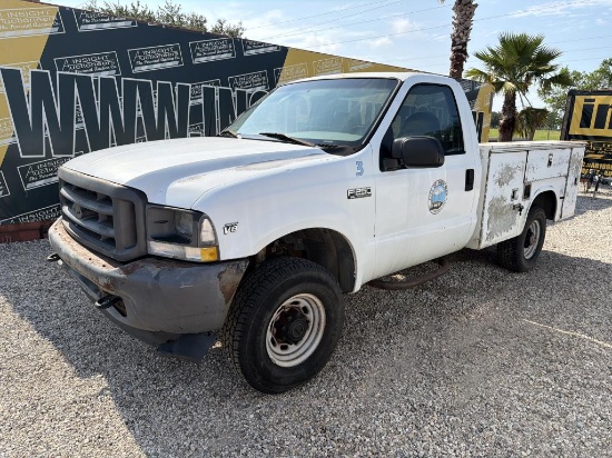 2002 FORD F-250XL UTILITY TRUCK W/T W/K