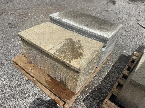 (2) Aluminum Tool Box