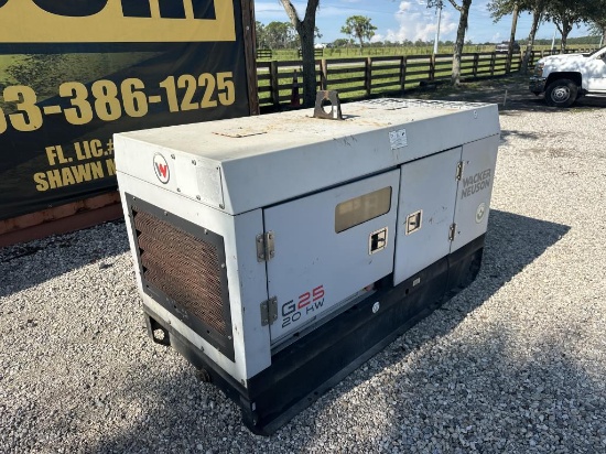 2021 Wacker Neuson G25 20kw Diesel Generator