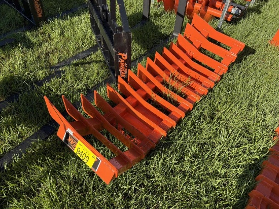 UNUSED PABREAK 72 INCH SKID STEER RAKE