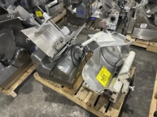 (2) HOBART & GLOBE COMMERCIAL MEAT SLICERS