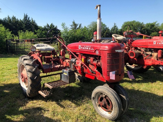 Farmall B Cultivision Narrow Front Tractor, Gas, SN:182916