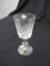Six Crystal large goblet glasses item 458