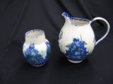 Porcelain pitcher and vase item 351