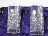 Two Crystal high ball glasses item 378