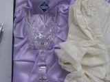 Two Crystal wine goblets item 379