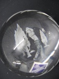 Crystal Paper Weight Man Golfer Item 403