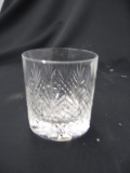 Six Crystal tweeted old-fashioned glasses item 443