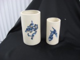 2 porcelain vases item 292 293