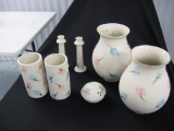 Porcelain potpourri dish candlesticks and vases item 331