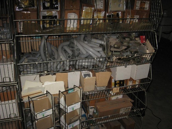 Plumbing and electrical supplies, fuses, wall plates, fluorescent lights