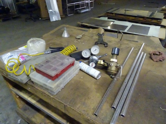 Misc. parts for laser machine & 2 tables-