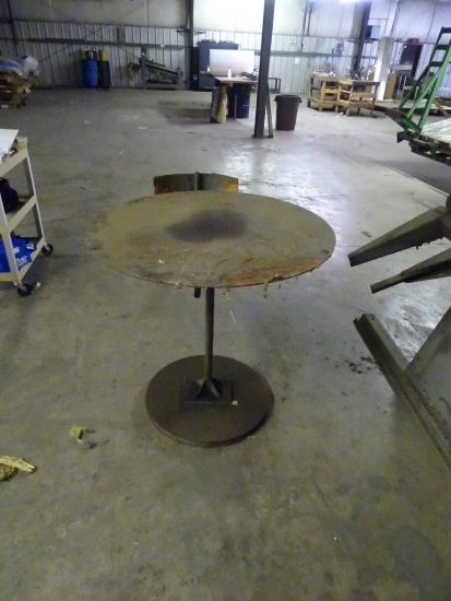 Turntable for steel strapping