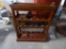 Wooden wine rack with top serving tray-32