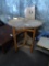Round Wooden high top table-36