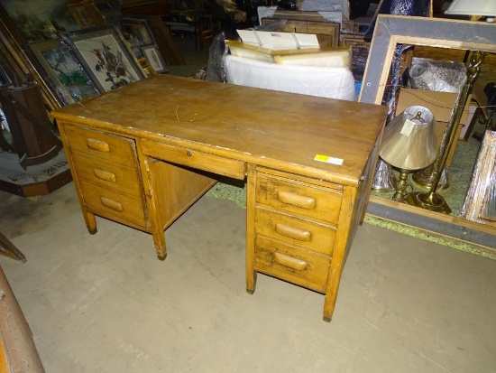 Vintage Wooden Desk-
