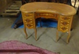 Antique Mahogany Desk with wood inlay. 42